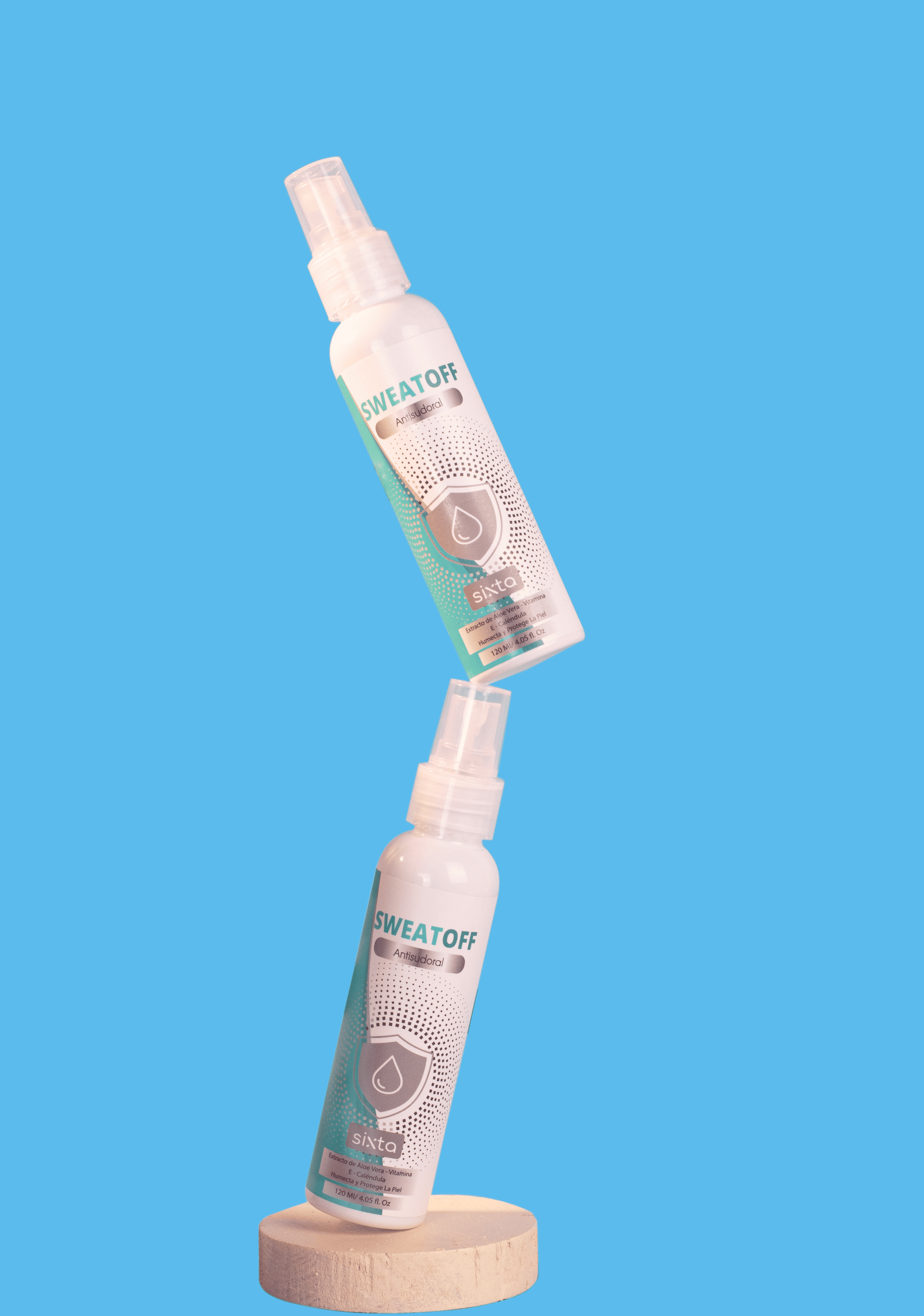 Transforma tu día con SweatOFF: Sudor y mal olor fuera, frescura todo el día.